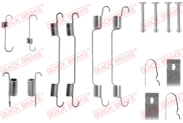 Комплектующие, тормозная колодка - 105-0722 QUICK BRAKE