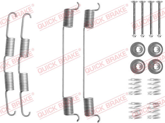 Комплектующие, тормозная колодка - 105-0724R QUICK BRAKE