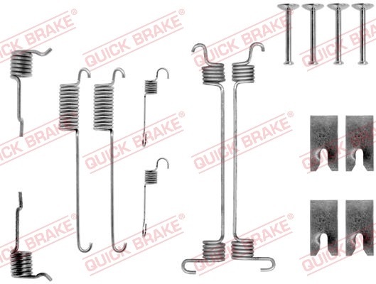 Kit accessori, Ganasce freno - 105-0731 QUICK BRAKE