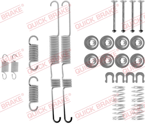 Accessory Kit, brake shoes - 105-0733 QUICK BRAKE