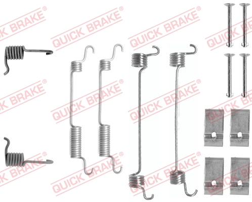 Kit accessori, Ganasce freno - 105-0735 QUICK BRAKE