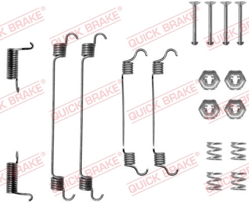Kit accessori, Ganasce freno - 105-0737 QUICK BRAKE