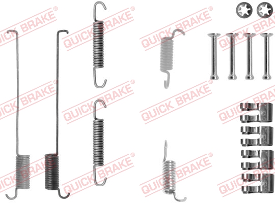 Kit accessori, Ganasce freno - 105-0739 QUICK BRAKE