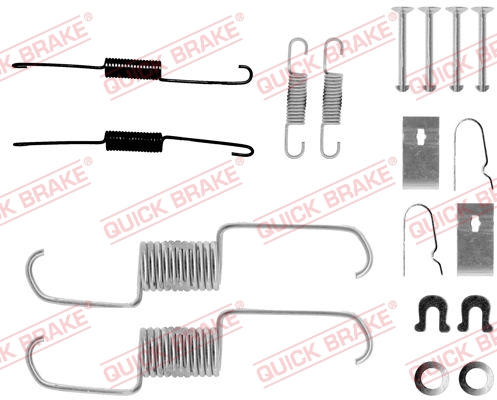 Kit accessori, Ganasce freno - 105-0743 QUICK BRAKE