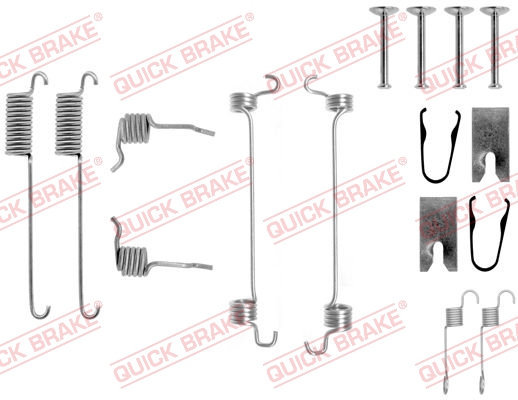 Accessory Kit, brake shoes - 105-0751 QUICK BRAKE