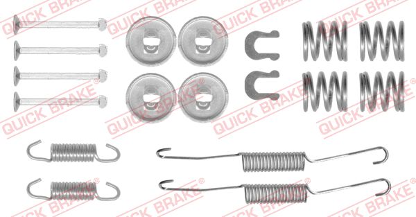 Kit accessori, Ganasce freno - 105-0778 QUICK BRAKE