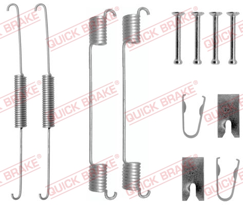 Kit accessori, Ganasce freno - 105-0781 QUICK BRAKE