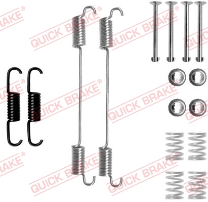 Kit accessori, Ganasce freno - 105-0796 QUICK BRAKE