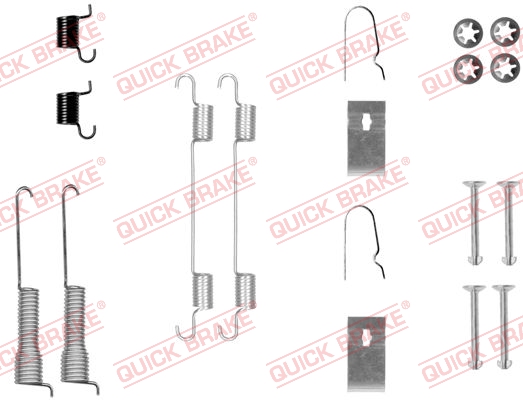 Комплектующие, тормозная колодка - 105-0800 QUICK BRAKE