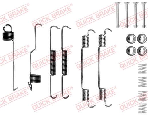 Kit accessori, Ganasce freno - 105-0804 QUICK BRAKE