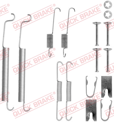 Kit accessori, Ganasce freno - 105-0807 QUICK BRAKE