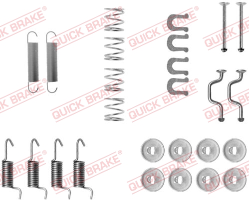 Accessory Kit, parking brake shoes - 105-0810 QUICK BRAKE