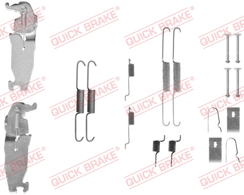 Accessory Kit, brake shoes - 105-0811S QUICK BRAKE