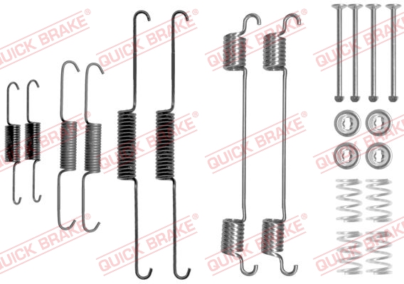 Kit accessori, Ganasce freno - 105-0817 QUICK BRAKE