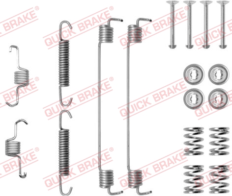 Accessory Kit, brake shoes - 105-0819 QUICK BRAKE