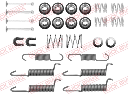 Kit accessori, Ganasce freno stazionamento - 105-0821 QUICK BRAKE