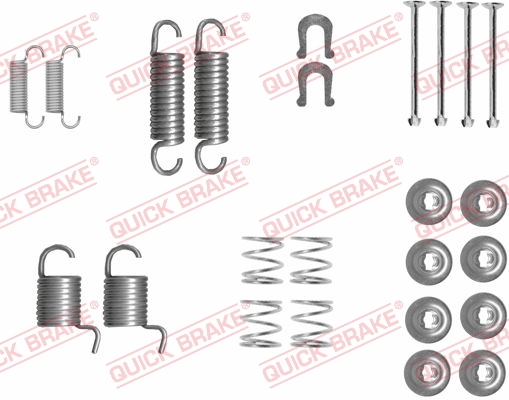 Комплектующие, тормозная колодка - 105-0834 QUICK BRAKE