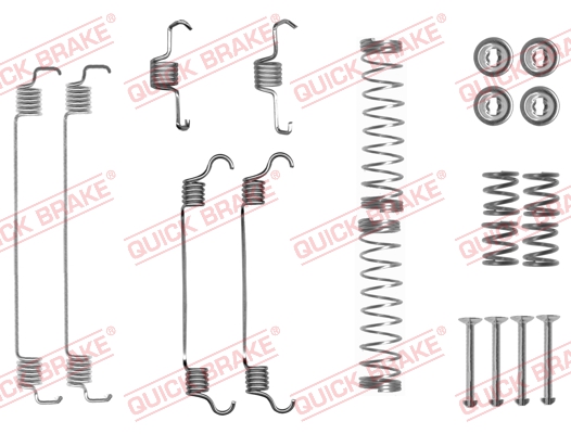 Accessory Kit, brake shoes - 105-0835 QUICK BRAKE