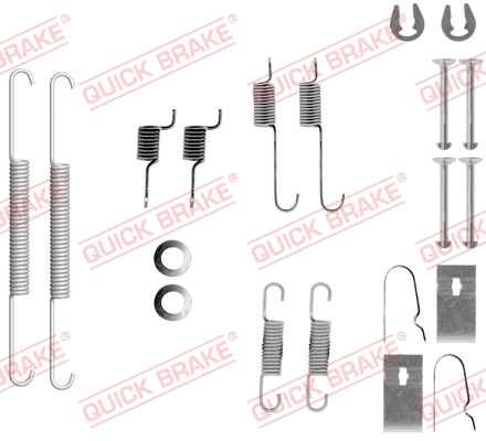 Accessory Kit, brake shoes - 105-0847 QUICK BRAKE
