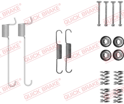Accessory Kit, parking brake shoes - 105-0848 QUICK BRAKE