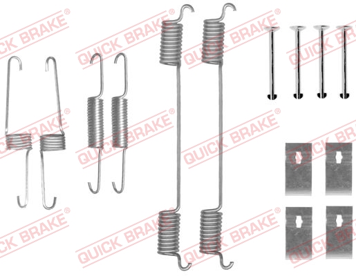 Комплектующие, тормозная колодка - 105-0859 QUICK BRAKE