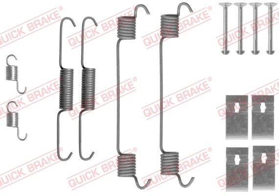 Kit accessori, Ganasce freno - 105-0860 QUICK BRAKE
