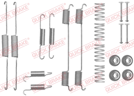 Accessory Kit, brake shoes - 105-0861 QUICK BRAKE
