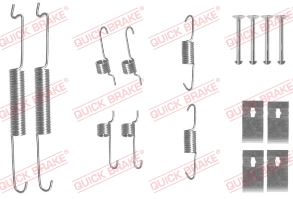 Kit accessori, Ganasce freno - 105-0863 QUICK BRAKE
