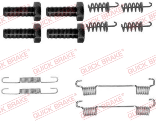 Accessory Kit, parking brake shoes - 105-0865 QUICK BRAKE