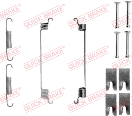 Комплектующие, тормозная колодка - 105-0866 QUICK BRAKE