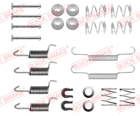 Kit accessori, Ganasce freno stazionamento - 105-0871 QUICK BRAKE