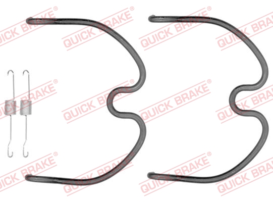 Accessory Kit, brake shoes - 105-0872 QUICK BRAKE