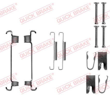 Accessory Kit, parking brake shoes - 105-0875 QUICK BRAKE