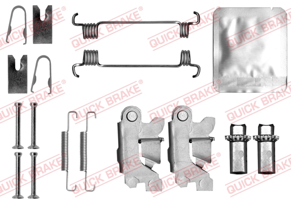 Accessory Kit, parking brake shoes - 105-0875S QUICK BRAKE