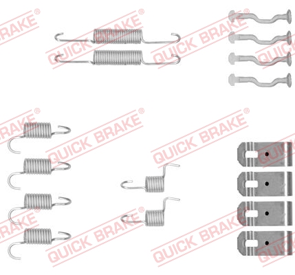 Accessory Kit, parking brake shoes - 105-0876 QUICK BRAKE