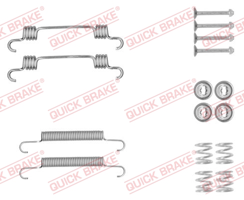 Accessory Kit, parking brake shoes - 105-0887 QUICK BRAKE