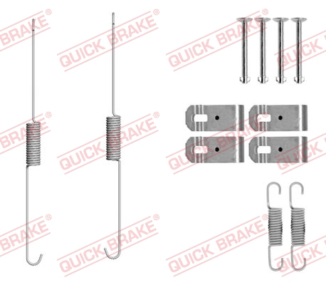 Accessory Kit, brake shoes - 105-0888 QUICK BRAKE