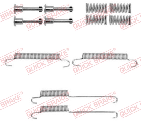 Kit accessori, Ganasce freno stazionamento - 105-0892 QUICK BRAKE