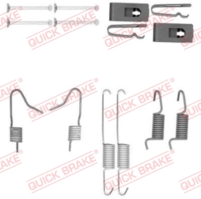 Комплектующие, стояночная тормозная система - 105-0898 QUICK BRAKE