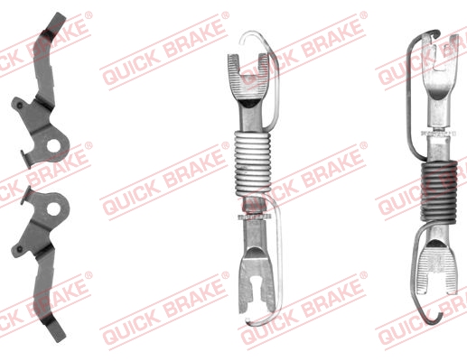 Adjuster Set, drum brake - 108 53 007 QUICK BRAKE