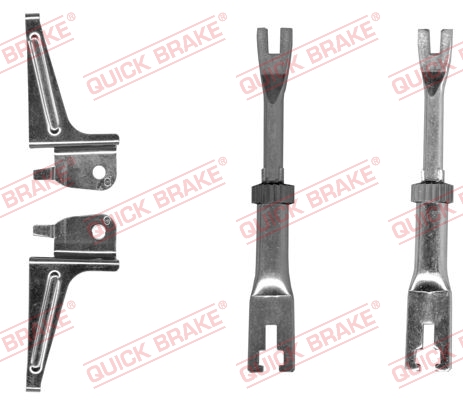 Kit dispositivo di registrazione, freno a tamburo - 108 53 008 QUICK BRAKE