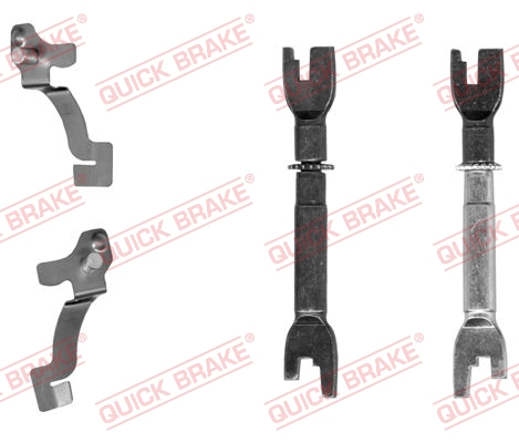 reguliatorių komplektas, būgninis stabdys - 108 53 017 QUICK BRAKE