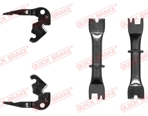 Adjuster Set, drum brake - 108 53 019 QUICK BRAKE