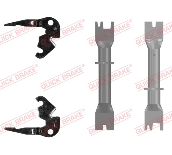 Adjuster Set, drum brake - 108 53 020 QUICK BRAKE