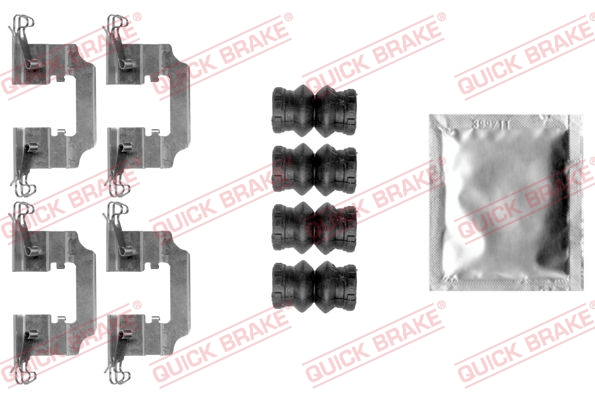 Accessory Kit, disc brake pad - 109-0008 QUICK BRAKE