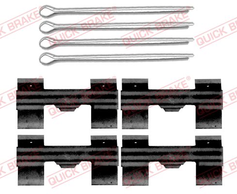 Комплектующие, колодки дискового тормоза - 109-0009 QUICK BRAKE