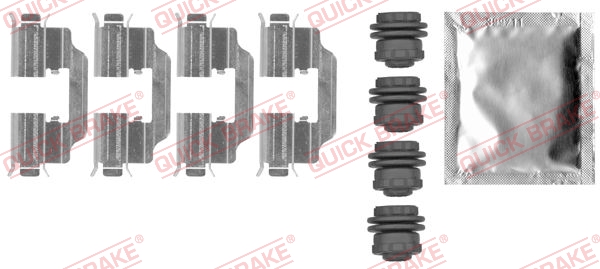 Accessory Kit, disc brake pad - 109-0012 QUICK BRAKE