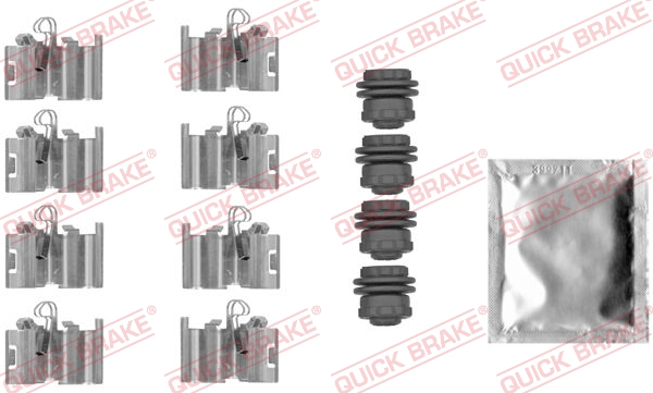 Комплектующие, колодки дискового тормоза - 109-0015 QUICK BRAKE