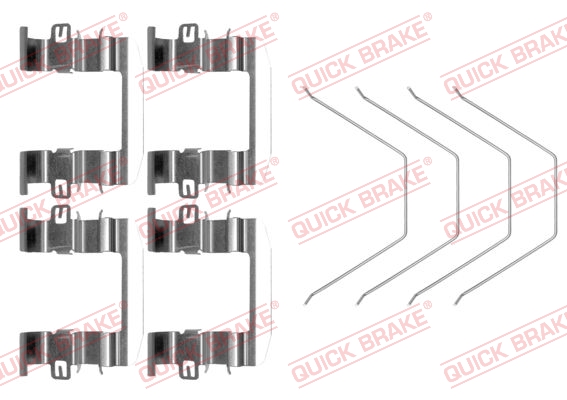 Kit accessori, Pastiglia freno - 109-0016 QUICK BRAKE