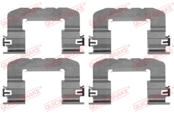 Accessory Kit, disc brake pad - 109-0017 QUICK BRAKE